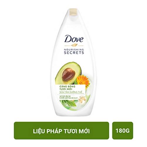 Dove sữa tắm liệu pháp tươi mới 180g/24 chai