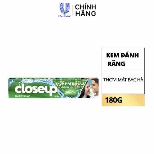 CLOSEUP KĐR Bạc Hà Thơm Mát 180g/36 ống