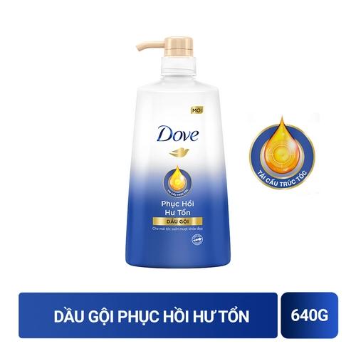 DOVE dầu gội phục hồi tóc hư tổn 640g/8 chai