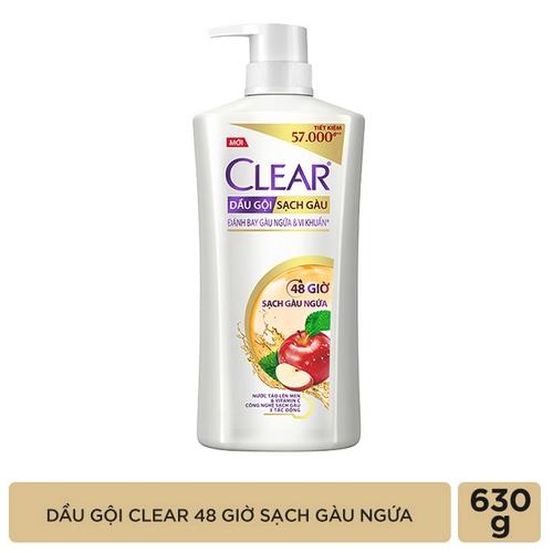 CLEAR dầu gội 48 giờ sạch gàu ngứa 630g/8 chai