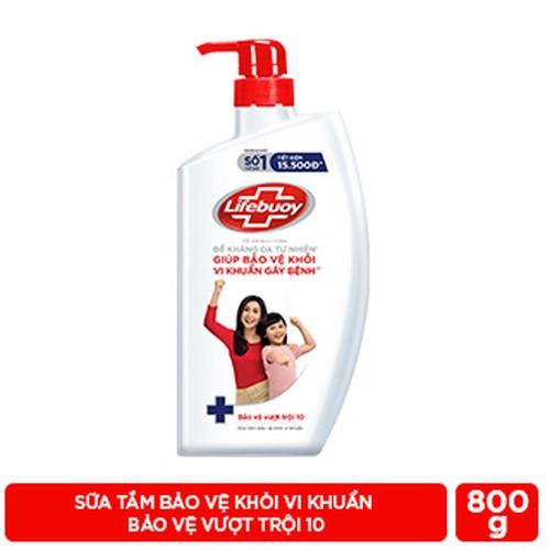 LIFEBUOY Sữa Tắm Bảo Vệ Vượt Trội 800G/12 Chai