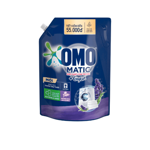 OMO Nước Giặt Khử Mùi Thơm Thư Thái Cửa Trước 2.8kg/4 túi