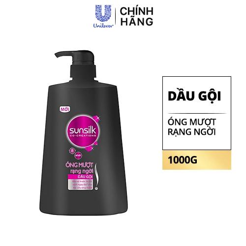 SUNSILK Dầu Gội Óng Mượt Rạng Ngời (Đen) 1000g/8 Túi